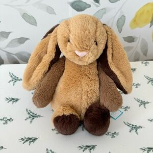Jellycat Patchwork Brown Bunny Medium NWT!